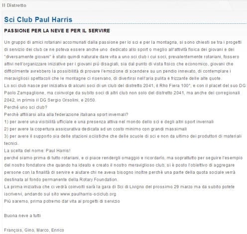 Paul Harris Sci Club